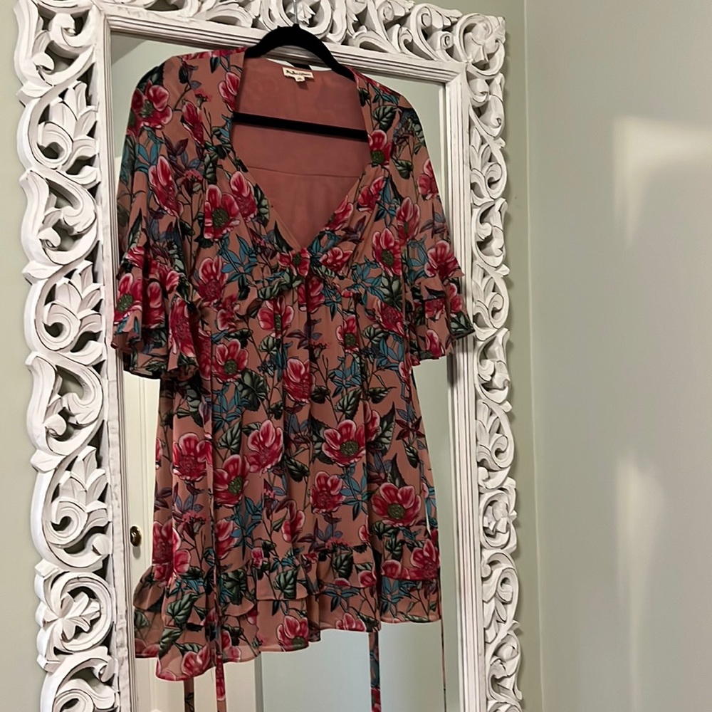 For Love and Lemons floral mini dress